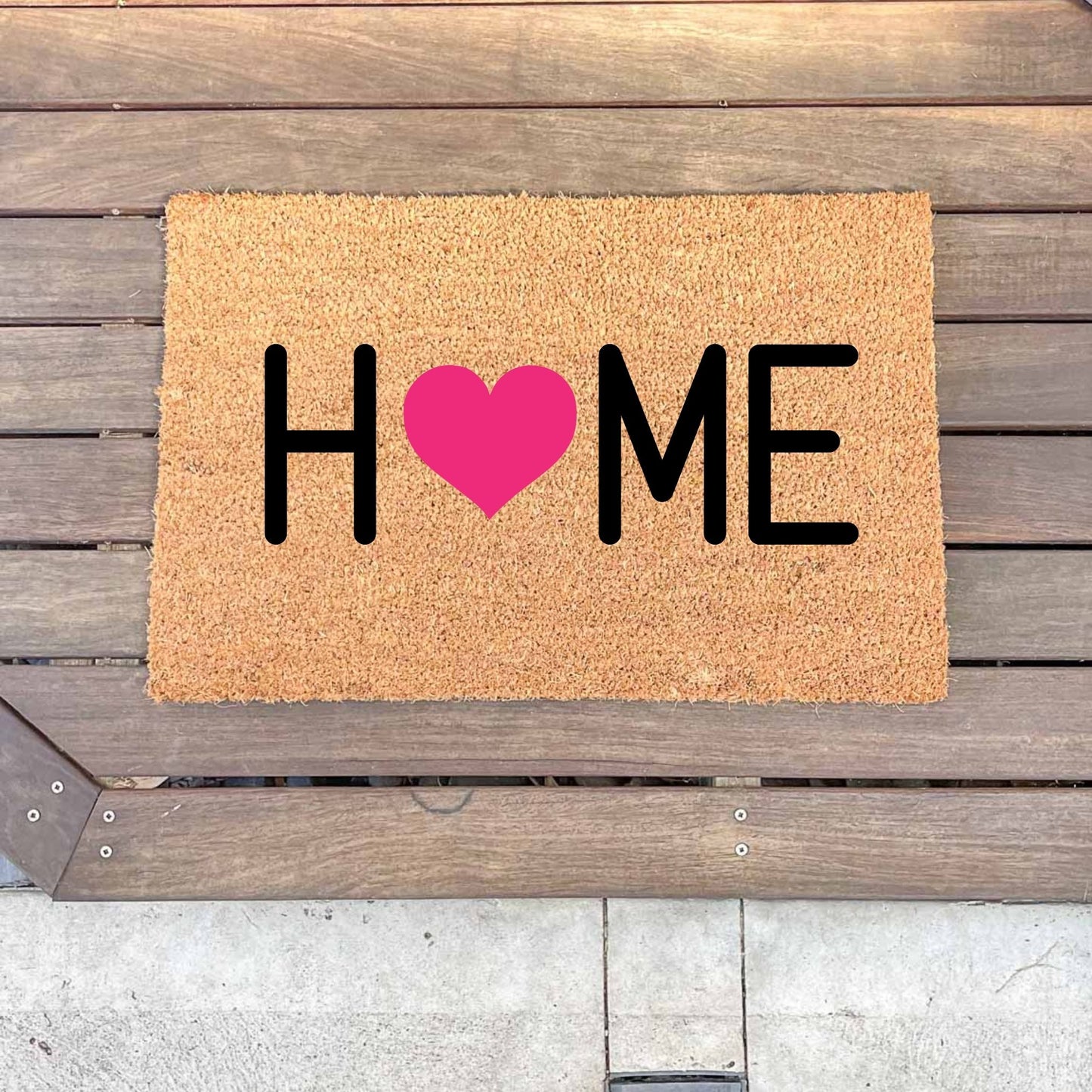 Home heart doormat, cutesy doormat, custom doormat, personalised doormat