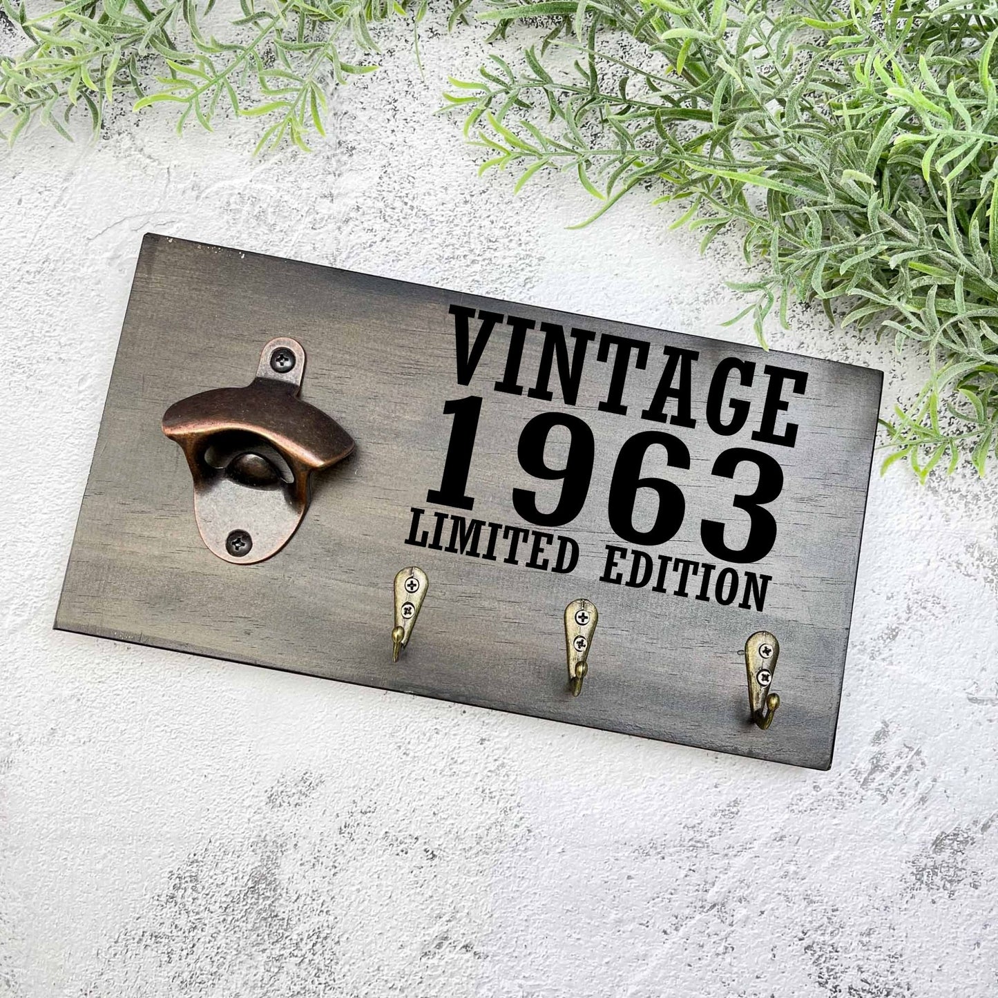 Vintage 60th Birthday beer sign, 1963 beer sign gift, 1964 birthday, 60th celebration, bottle opener sign