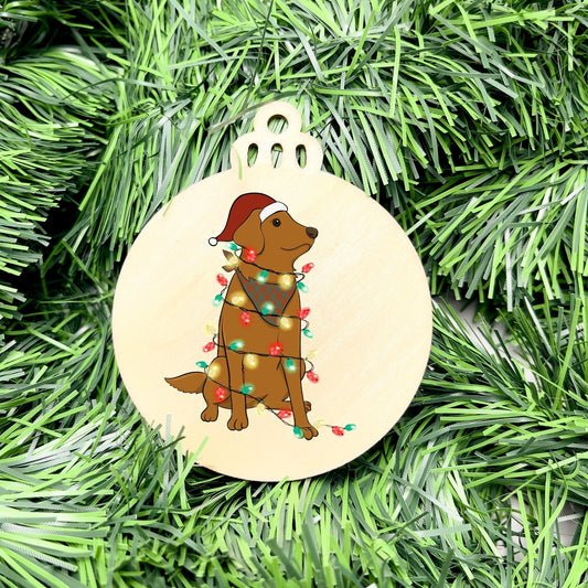 Merry dog bauble, christmas ornament, christmas bauble, family ornament