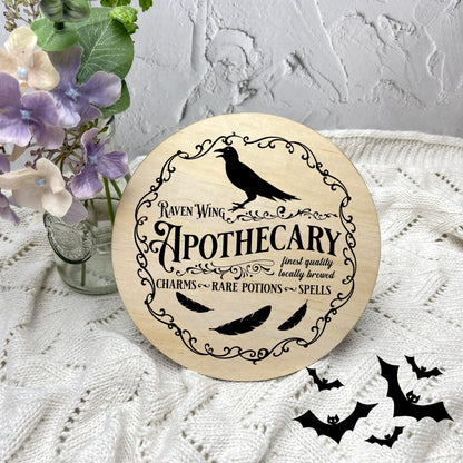 Apothecary sign, Halloween Decor, Spooky Vibes, hocus pocus sign, trick or treat decor, haunted house h38