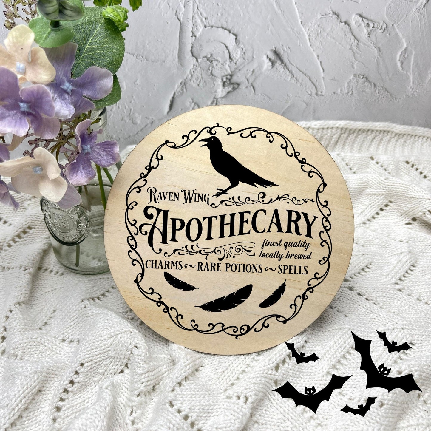 Apothecary sign, Halloween Decor, Spooky Vibes, hocus pocus sign, trick or treat decor, haunted house h38