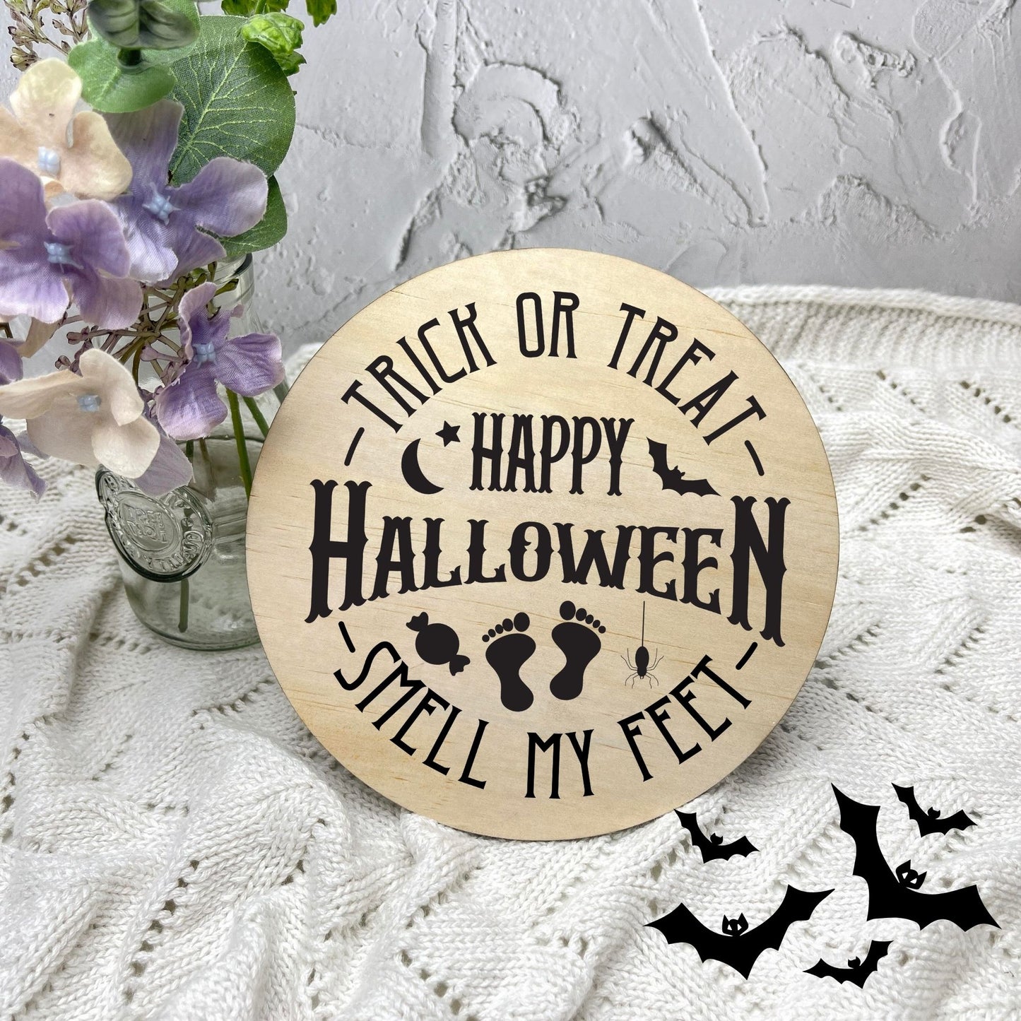 Happy Halloween sign, Halloween Decor, Spooky Vibes, hocus pocus sign, trick or treat decor, haunted house h13