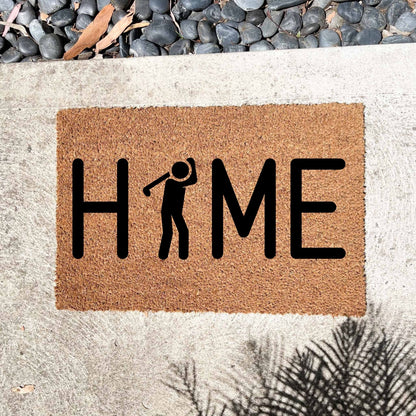 Golf Home doormat, fathers day gift, gifts for him, birthday gift, dad doormat, grandpa doormat