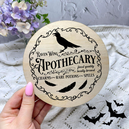 Apothecary sign, Halloween Decor, Spooky Vibes, hocus pocus sign, trick or treat decor, haunted house h38