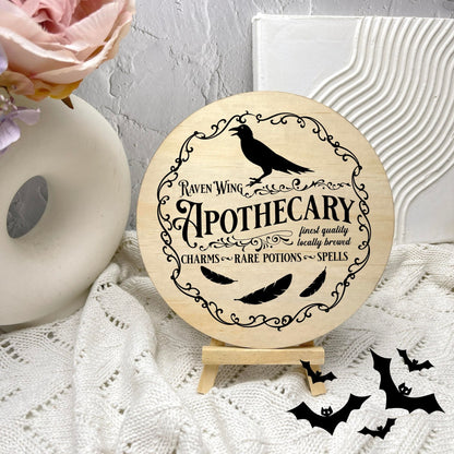 Apothecary sign, Halloween Decor, Spooky Vibes, hocus pocus sign, trick or treat decor, haunted house h38