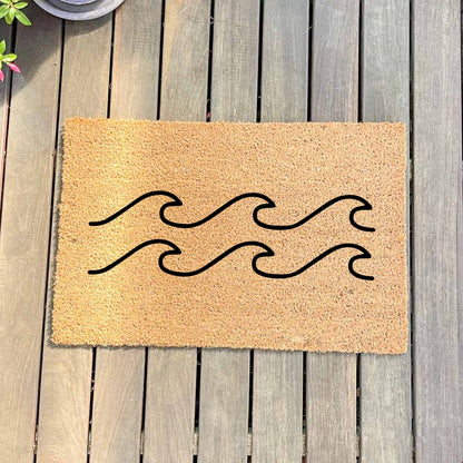 Waves doormat, beach home doormat, custom doormat, personalised doormat