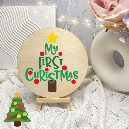 First Christmas Sign, Seasonal Decor, Holidays decor, Christmas Decor, festive decorations c2