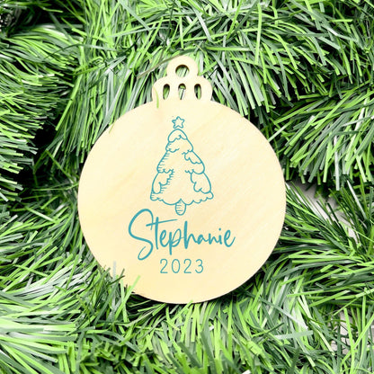 Personalised Name bauble, christmas ornament, christmas bauble, personalised ornament, family ornament