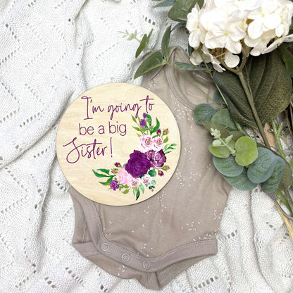 Floral newborn milestone discs, baby milestones, floral nursery, flowers, girls room