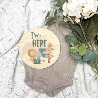 Safari nursery milestone discs, jungle milestone discs, jungle theme, Safari Theme