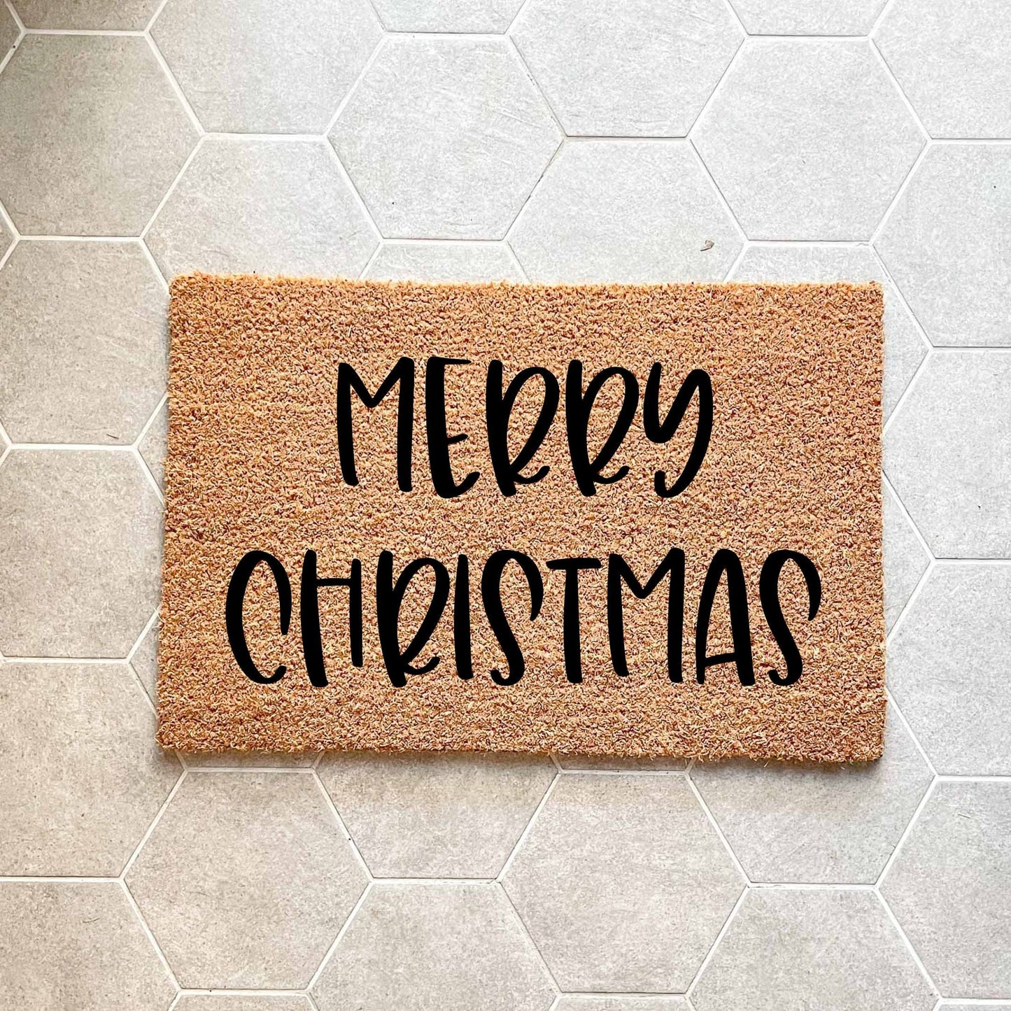 Merry Christmas doormat, Christmas doormat, Seasonal Doormat, Holidays Doormat