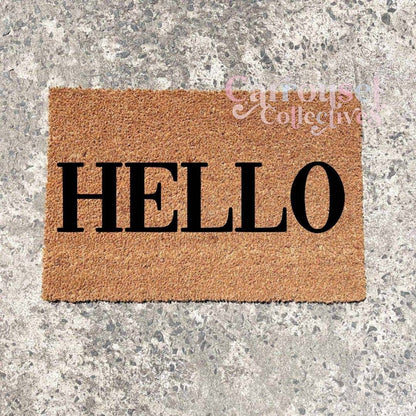 Hello doormat, custom doormat, personalised doormat, door mat