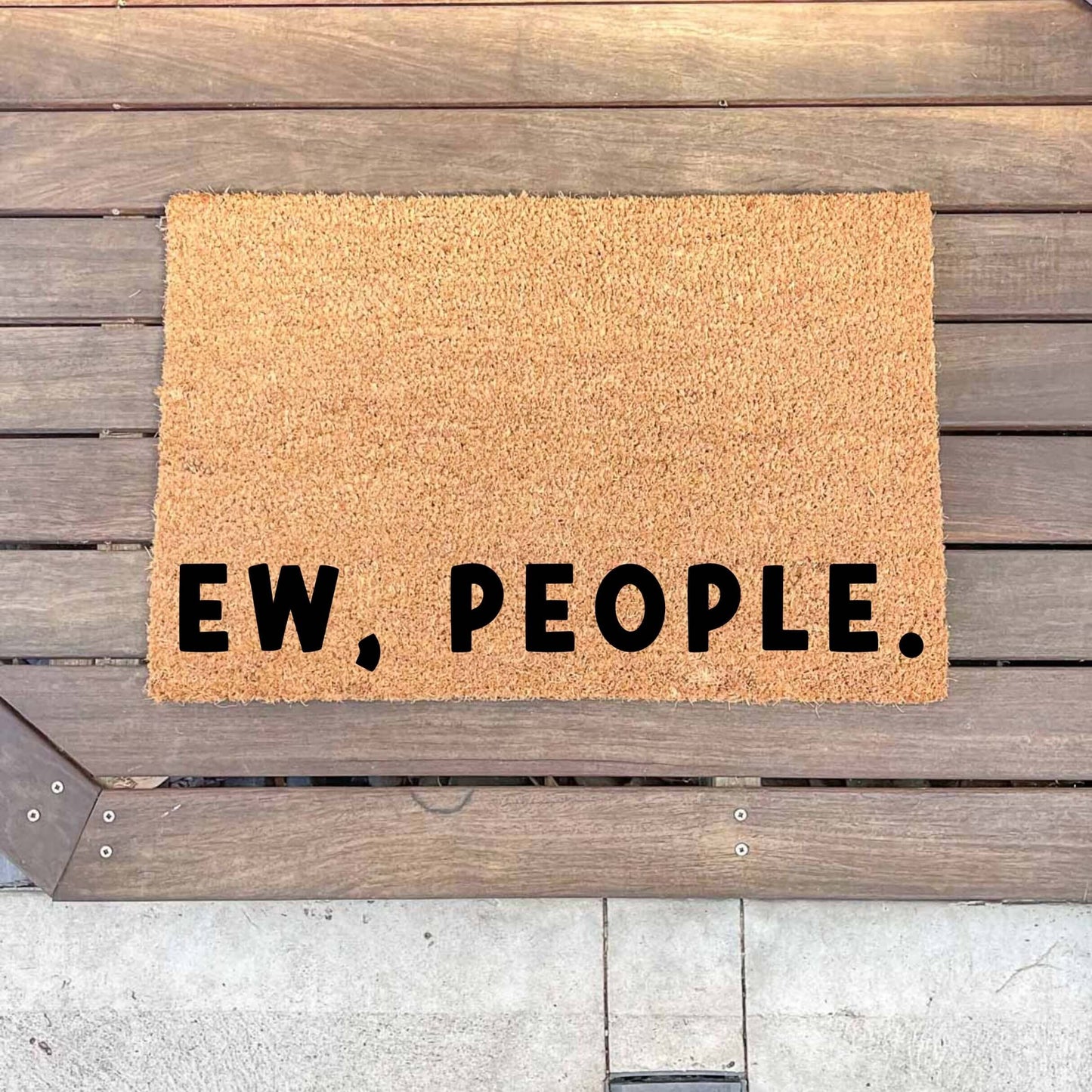 Ew, people. doormat, custom doormat, personalised doormat, door mat