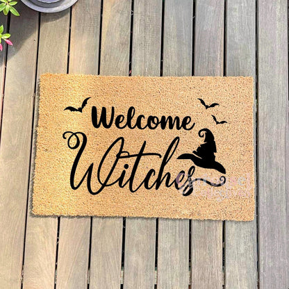 Welcome Witches doormat, Halloween Doormat, Spooky Doormat, Creepy Doormat