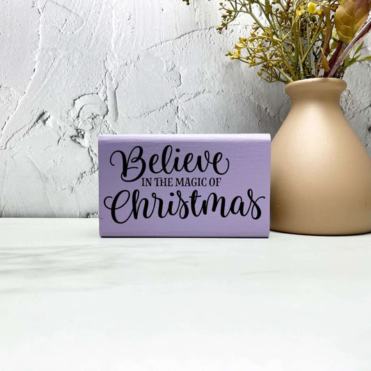 Believe in the magic of Christmas sign, christmas wood signs, christmas decor, home decor