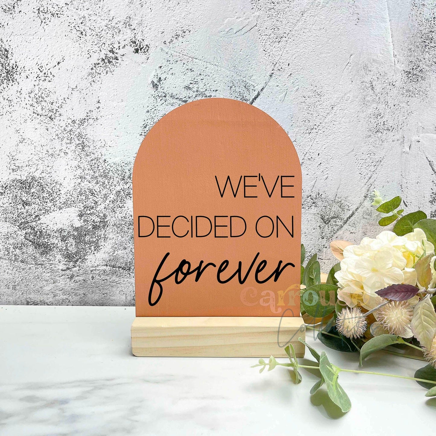We decided on forever acrylic sign, adult quote signs, adult decor, bedroom decor