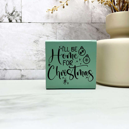 I'll be home for Christmas sign, christmas wood signs, christmas decor, home decor