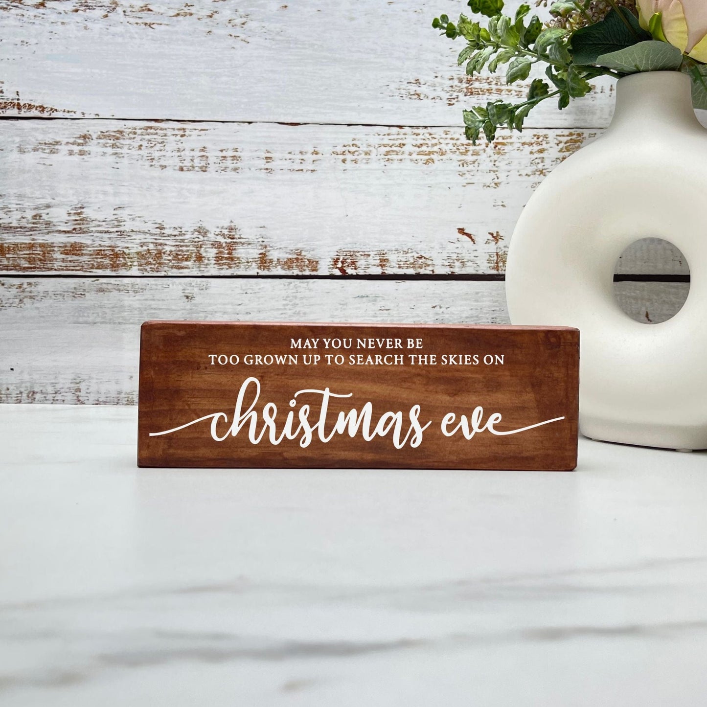 Skies on Christmas eve sign, christmas wood signs, christmas decor, home decor