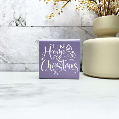 I'll be home for Christmas sign, christmas wood signs, christmas decor, home decor