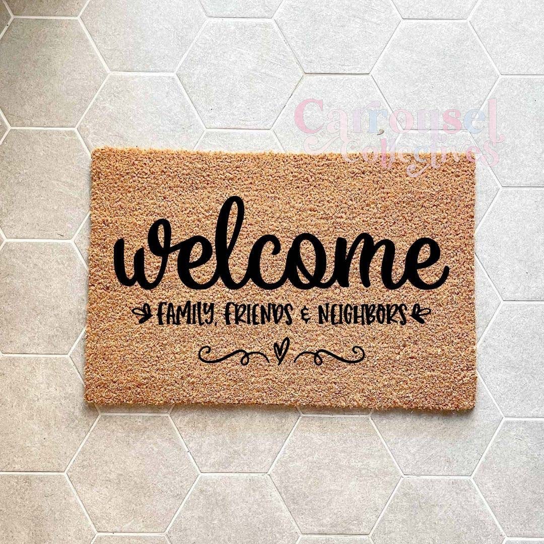 Welcome doormat, custom doormat, personalised doormat, door mat