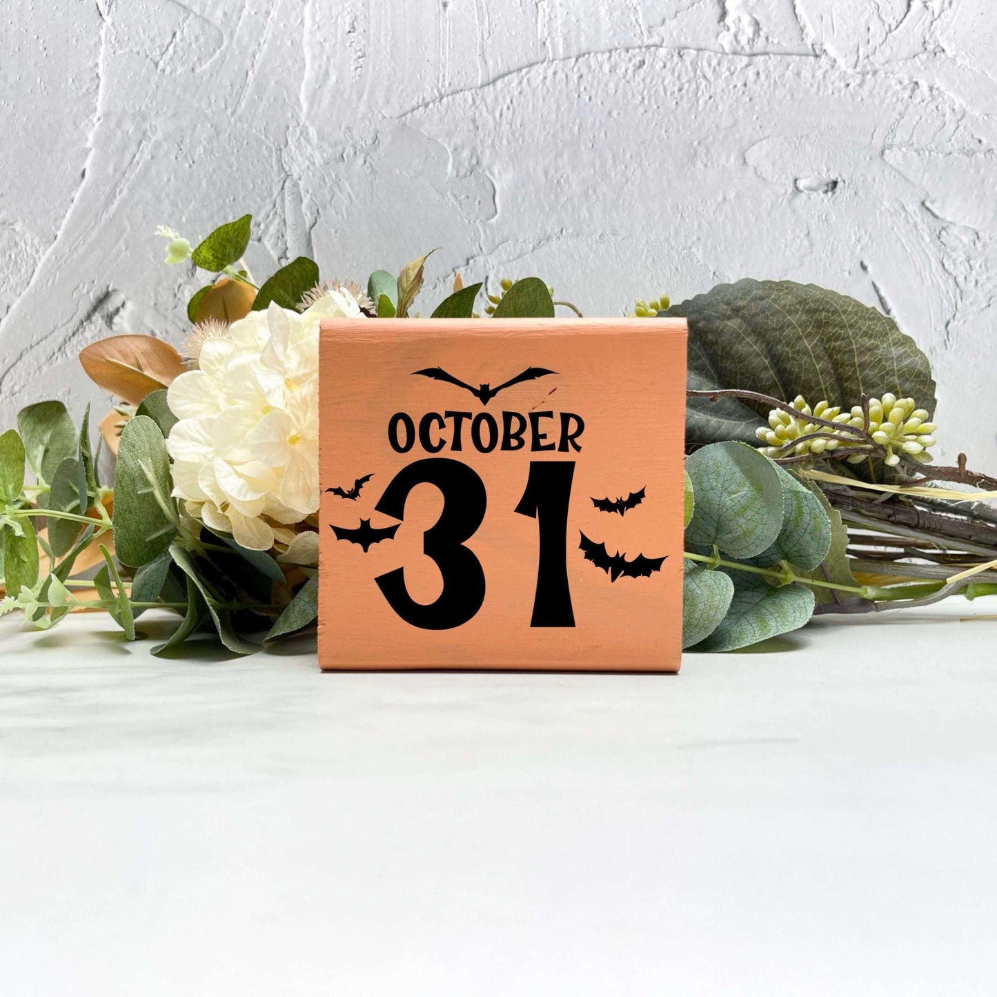 October 31 Wood Sign, Halloween Wood Sign, Halloween Home Decor, Spooky Decor