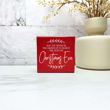 Look up at the skies on Christmas eve sign, christmas wood signs, christmas decor, home decor