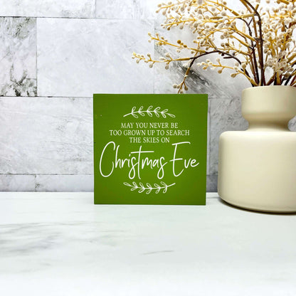Look up at the skies on Christmas eve sign, christmas wood signs, christmas decor, home decor