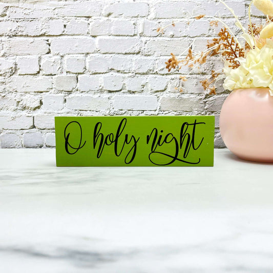 Oh holy night sign, christmas wood signs, christmas decor, home decor