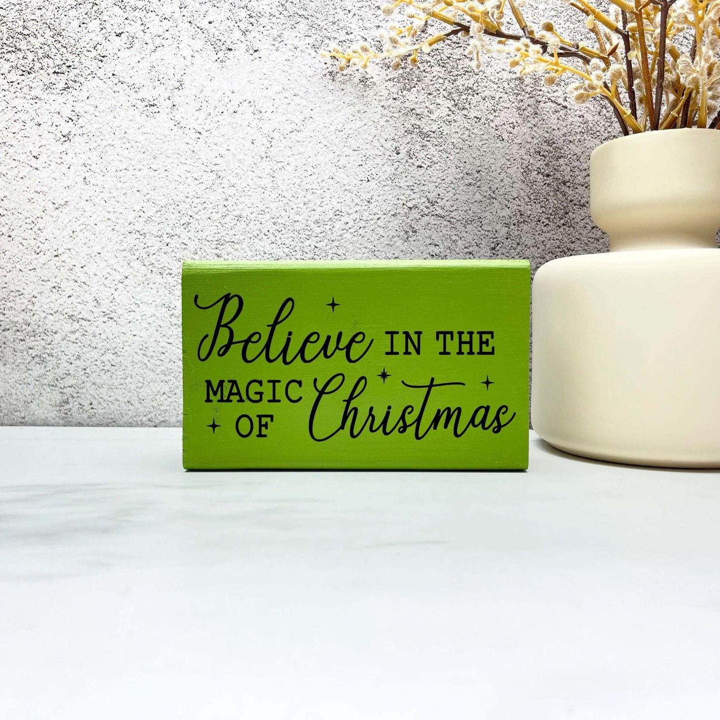 Believe in the magic of Christmas sign, christmas wood signs, christmas decor, home decor