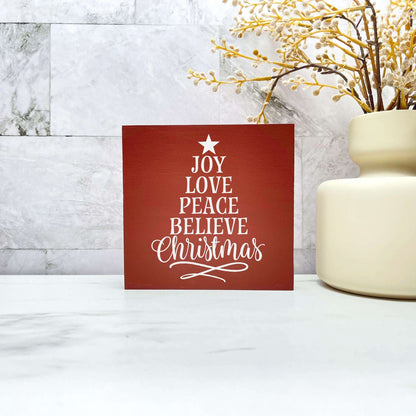 Joy peace Christmas sign, christmas wood signs, christmas decor, home decor