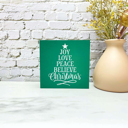 Joy peace Christmas sign, christmas wood signs, christmas decor, home decor