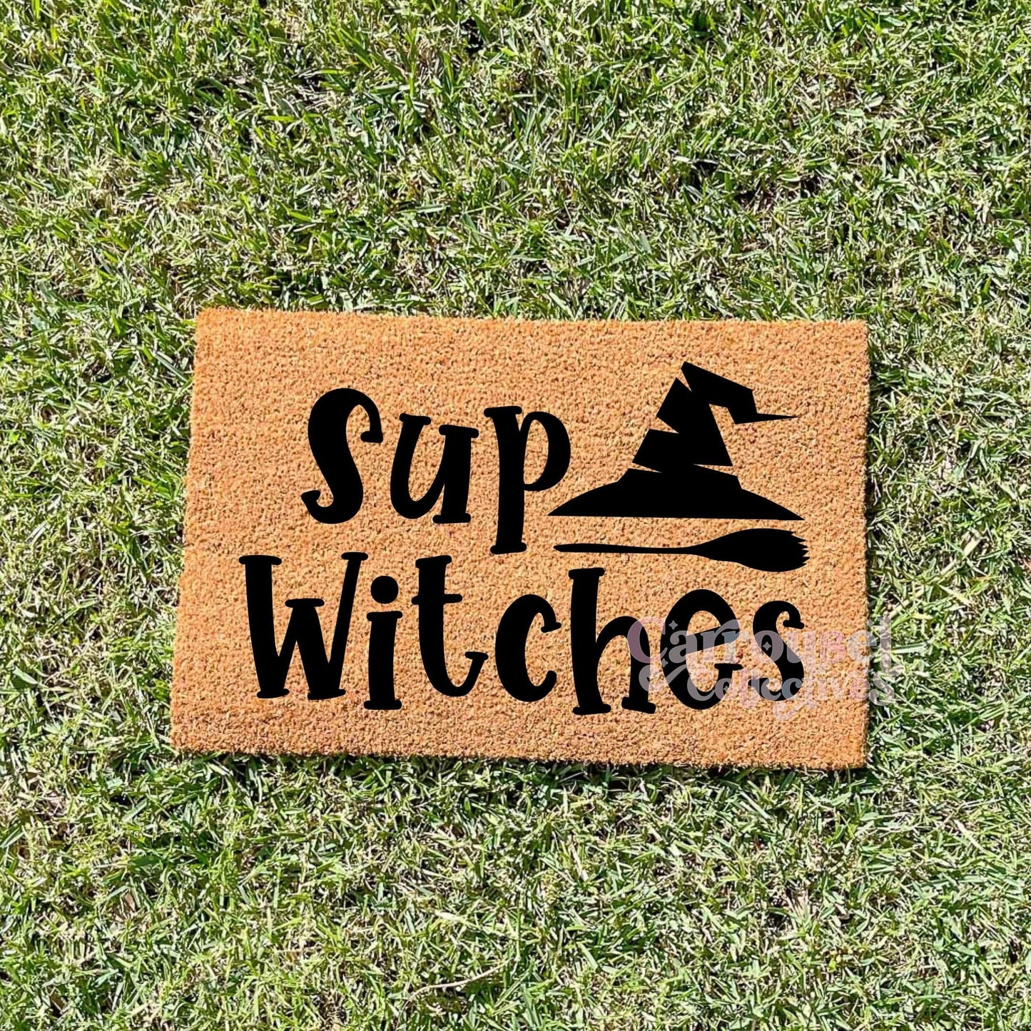 Sup Witches doormat, Halloween Doormat, Spooky Doormat, Creepy Doormat