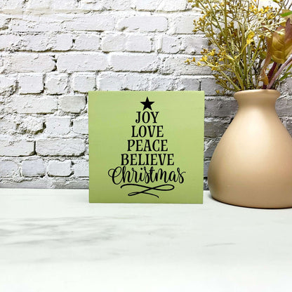 Joy peace Christmas sign, christmas wood signs, christmas decor, home decor