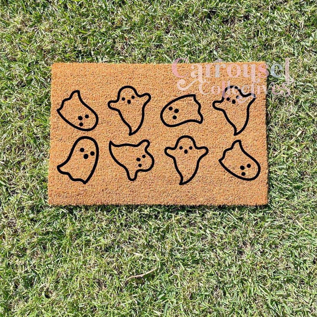 Spooky ghosts doormat, Halloween Doormat, Spooky Doormat, Creepy Doormat