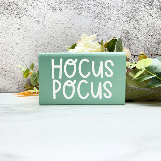 Hocus Pocus Wood Sign, Halloween Wood Sign, Halloween Home Decor, Spooky Decor