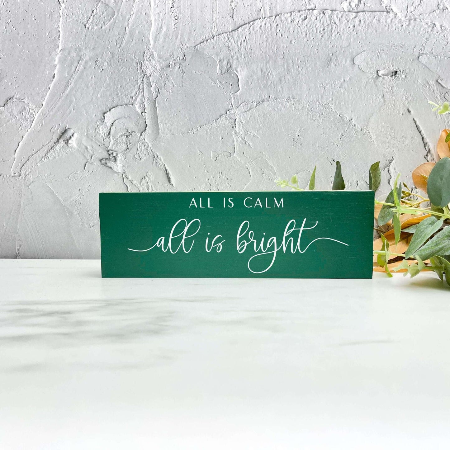 All is calm all is bright sign, christmas wood signs, christmas decor, home decor