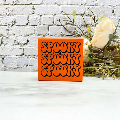 Spooky Wood Sign, Halloween Wood Sign, Halloween Home Decor, Spooky Decor