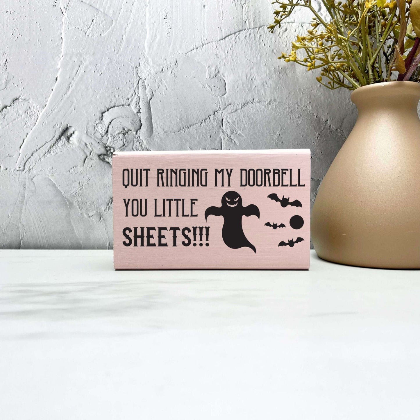 Little sheets Sign, Halloween Wood Sign, Halloween Home Decor, Spooky Decor