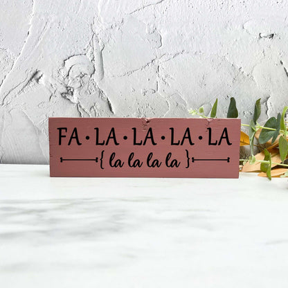 Fa la la la la la sign, christmas wood signs, christmas decor, home decor