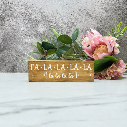 Fa la la la la la sign, christmas wood signs, christmas decor, home decor