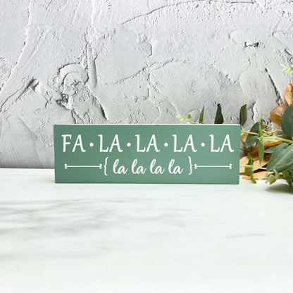 Fa la la la la la sign, christmas wood signs, christmas decor, home decor