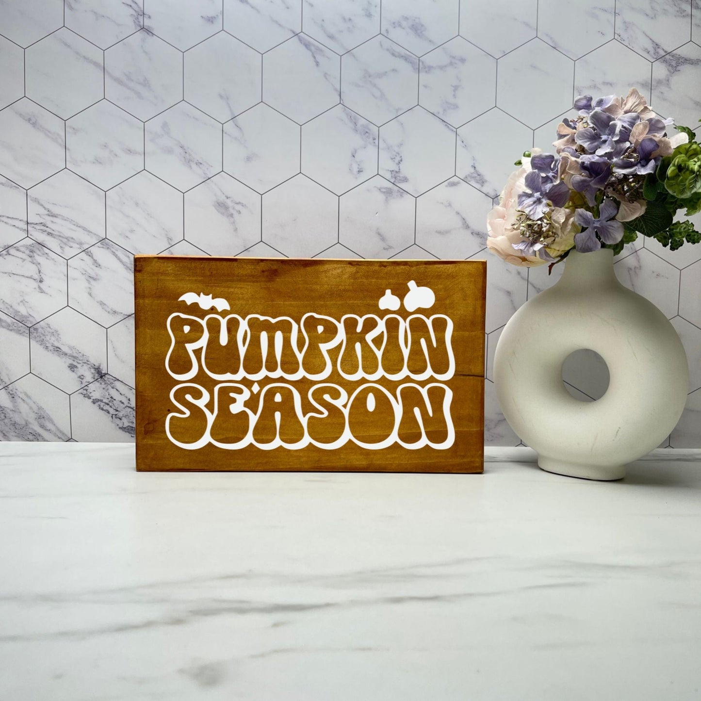 Pumpkin season wood Sign, Halloween Wood Sign, Halloween Home Decor, Spooky Decor