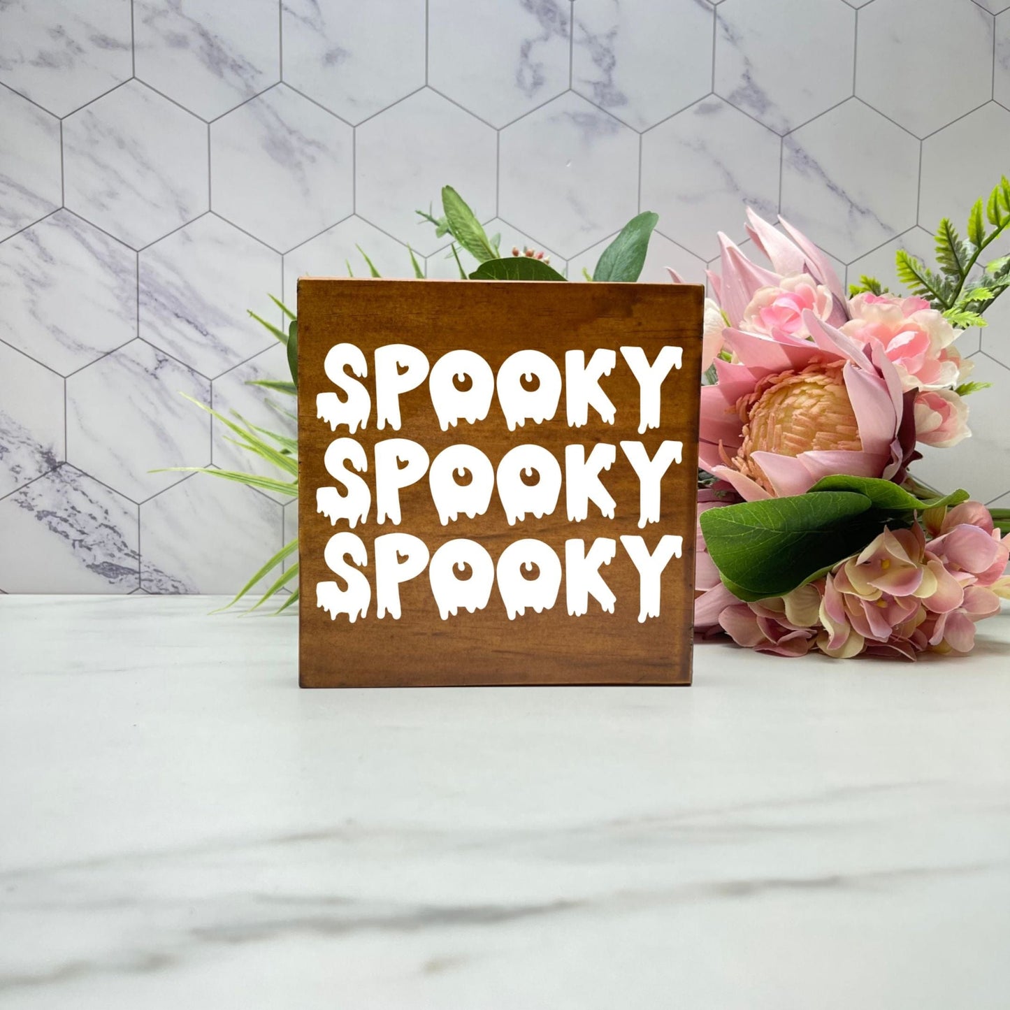 Spooky Wood Sign, Halloween Wood Sign, Halloween Home Decor, Spooky Decor