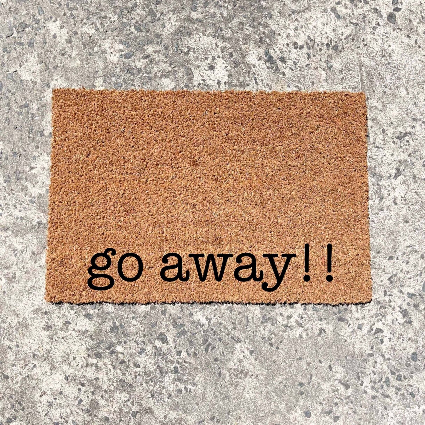 Go away!! doormat, custom doormat, personalised doormat, door mat