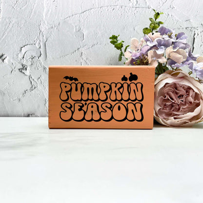 Pumpkin season wood Sign, Halloween Wood Sign, Halloween Home Decor, Spooky Decor