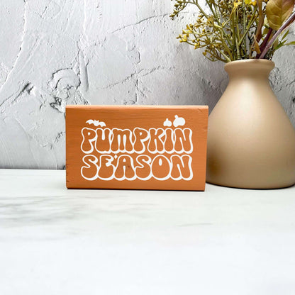 Pumpkin season wood Sign, Halloween Wood Sign, Halloween Home Decor, Spooky Decor