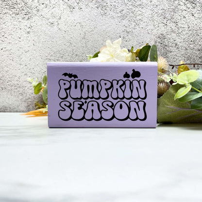 Pumpkin season wood Sign, Halloween Wood Sign, Halloween Home Decor, Spooky Decor