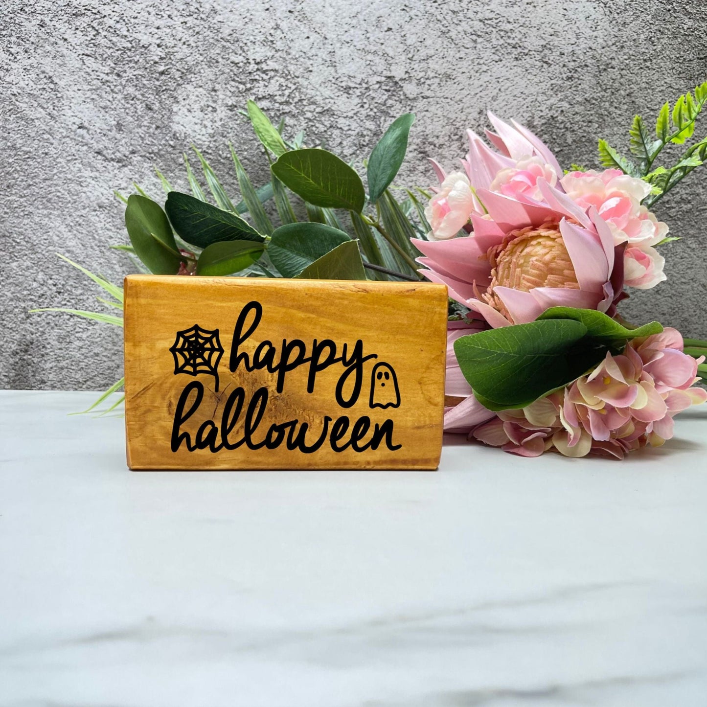 Happy Halloween Sign, Halloween Wood Sign, Halloween Home Decor, Spooky Decor