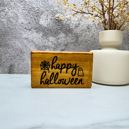 Happy Halloween Sign, Halloween Wood Sign, Halloween Home Decor, Spooky Decor