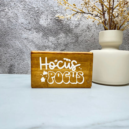 Hocus pocus wood Sign, Halloween Wood Sign, Halloween Home Decor, Spooky Decor